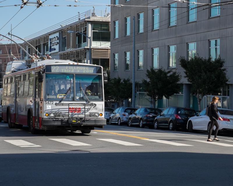 22 Fillmore bus in San Francisco