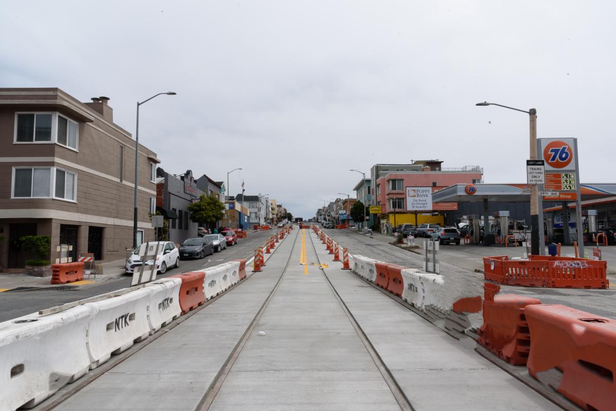 L Taraval Rail Pull and installation