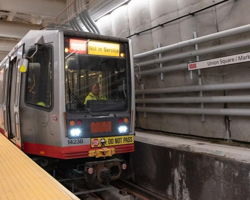 Photo of central subway train platform