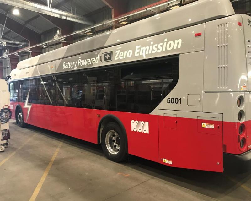 Battery-Electric Bus made by New Flyer