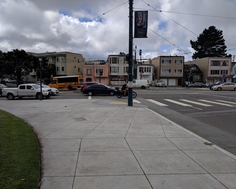 View of crossing near Frida Kahlo Way, Ocean, and Geneva