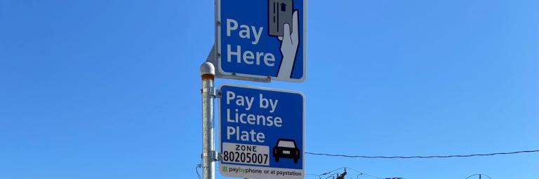 Parking meter signs