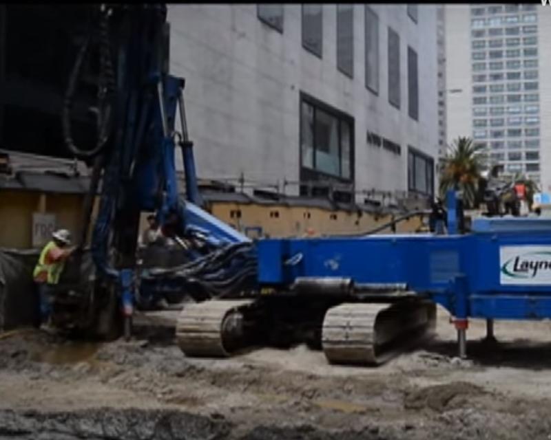 Work on Stockton street