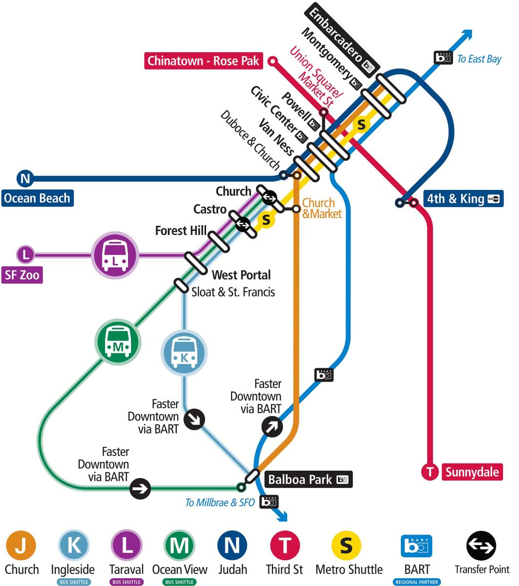 Map of subway system during tunnel closure.