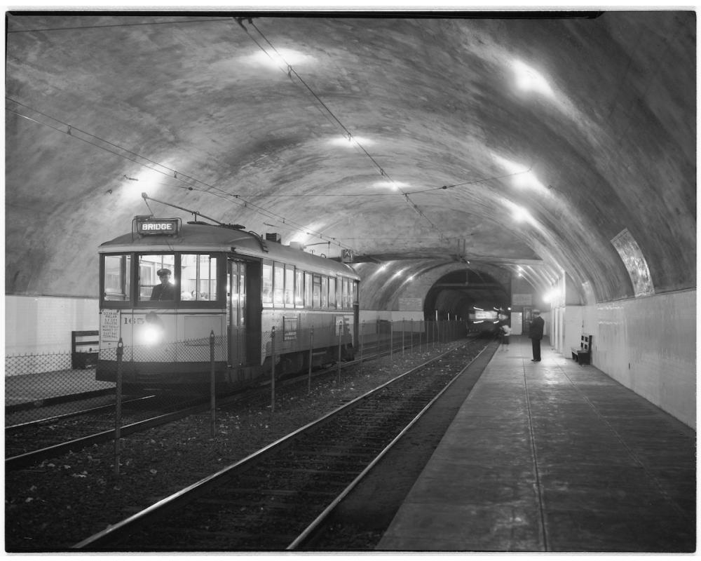 Forest Hill Station inside Twin Peaks Tunnel, circa 1920s