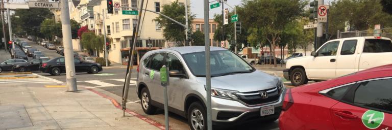 shared cars parked on Octavia Street