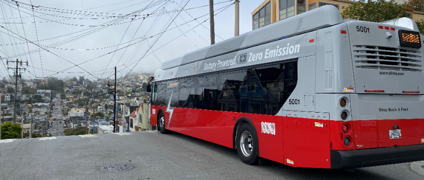 Battery Electric New Flyer being tested out on hills